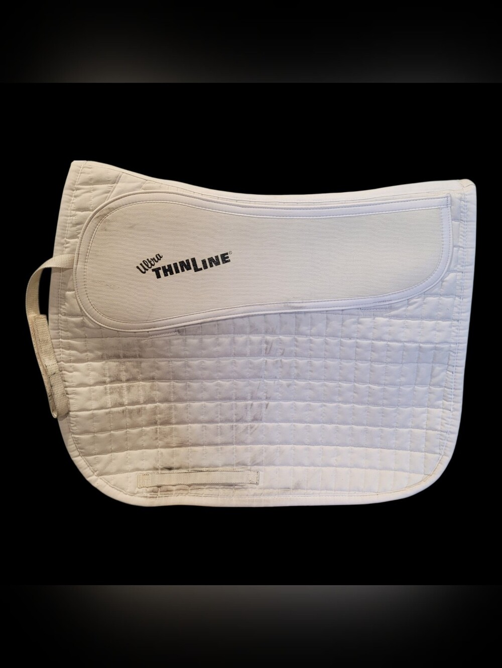 THINLINE Ultra COTTON Dressage Pad W/Shock Absorbing Layer, Used, 20x25in